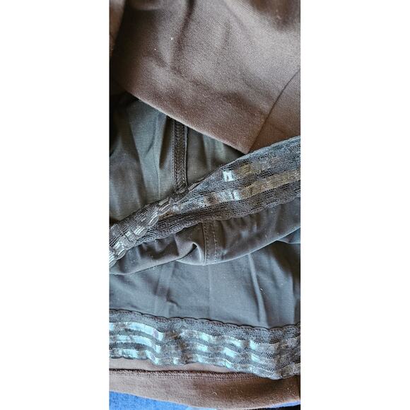 So Slimming Chico's Sz 4 Jackie Sleeveless Stretch Shift Dress Women XXL Brown - Picture 5 of 5